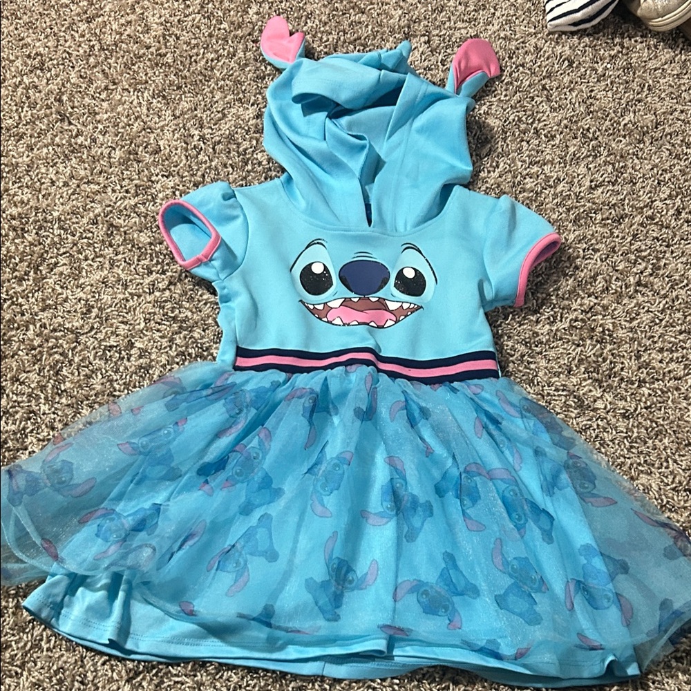 Disney Stitch Hooded Dress Size 6/6X